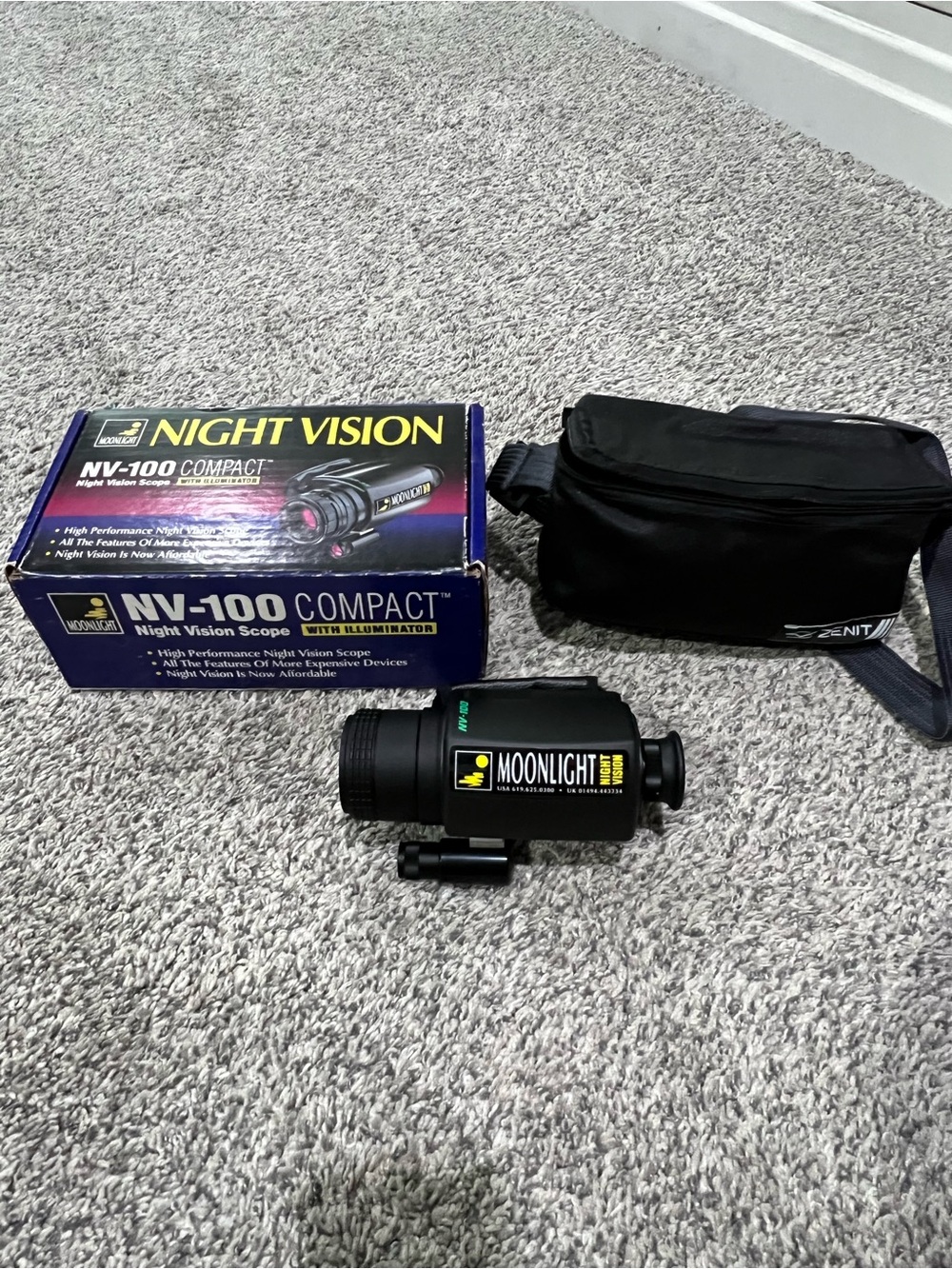 Moonlight NV-100 Compact Night Vision Scope - Black